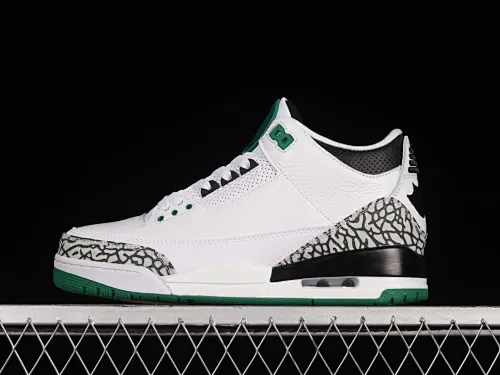 All categories Air Jordan Jordan series basketball shoes Air Jordan 3 Air Jordan 3 Retro AJ3 Joe 3 joint white and green 594282-233